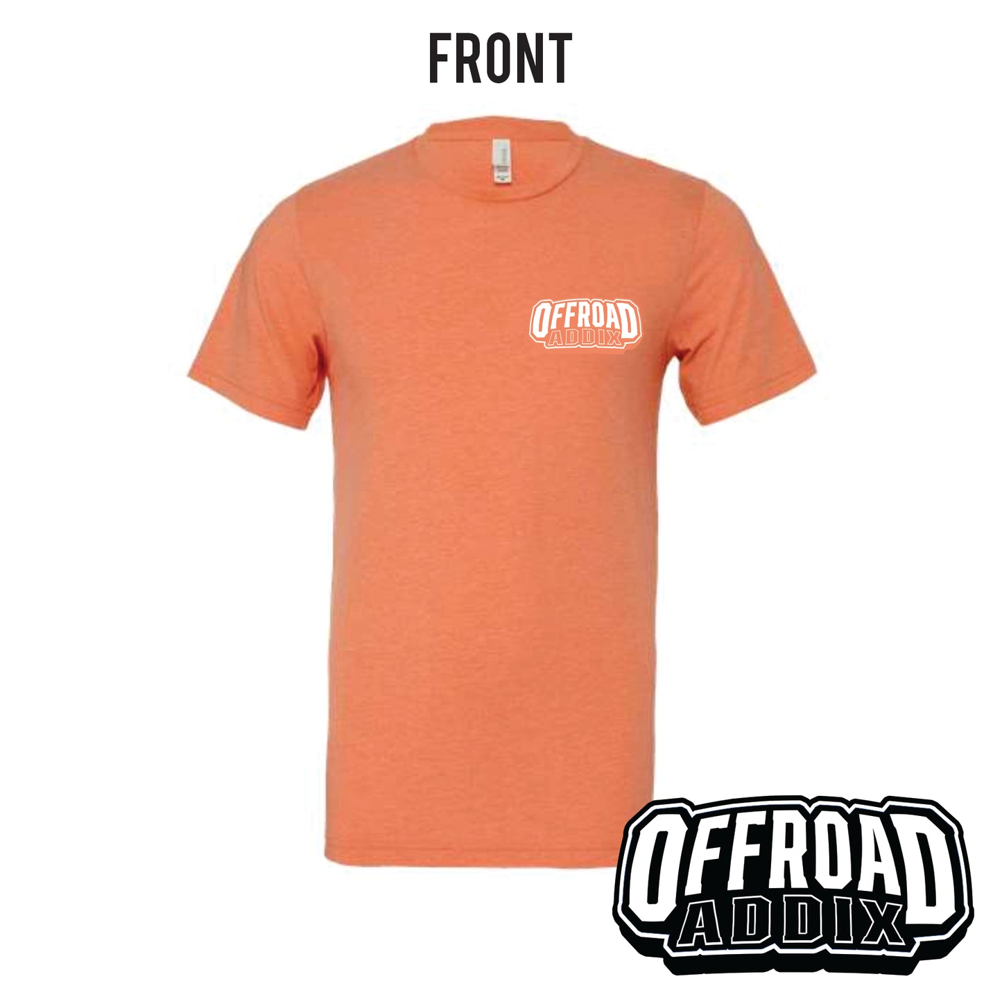 Bella Canvas Tee, Ride High - Orange