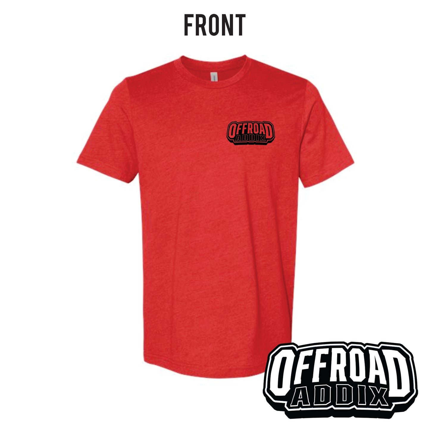 Bella Canvas Tee, OG Ride Dirty - Heather Red