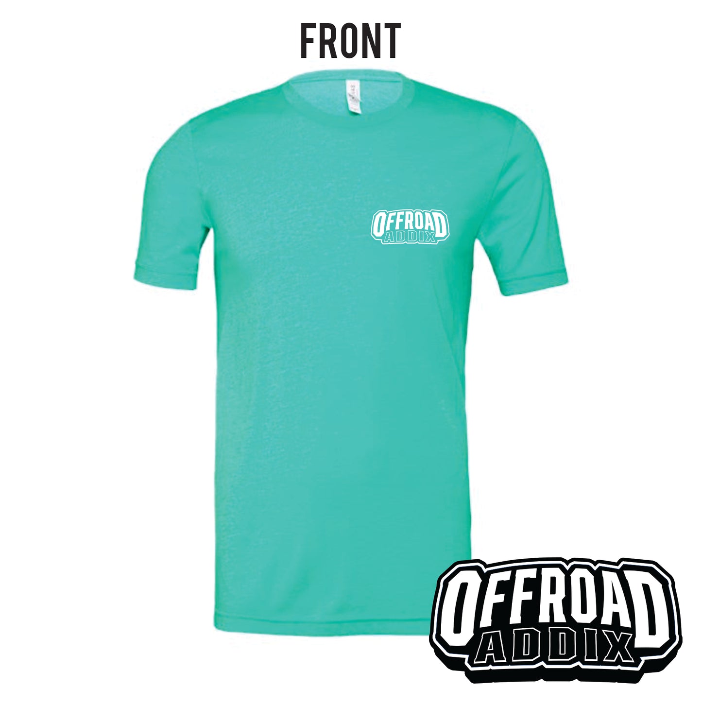 Bella Canvas Tee, Ride High - Sea Green