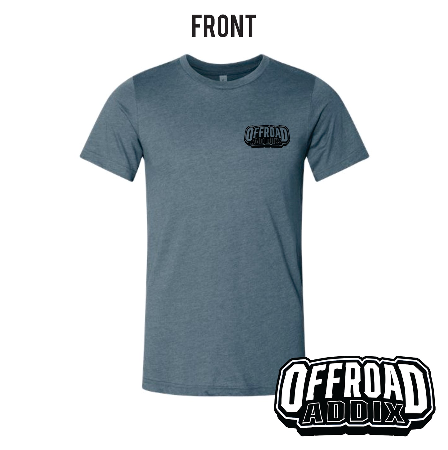 Bella Canvas Tee, Jeep Ride Dirty - Heather Slate