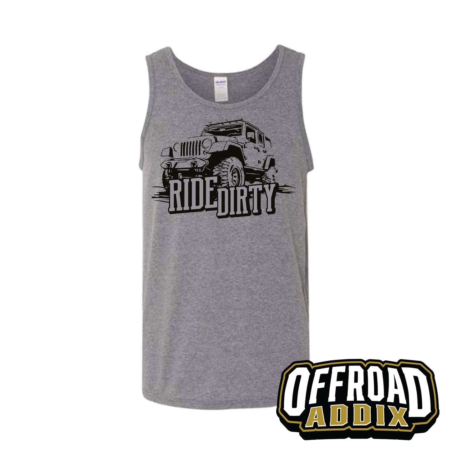 Tank Top Jeep Ride Dirty - Graphite Heather