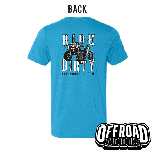 Bella Canvas Tee, OG Ride Dirty - Heather Aqua