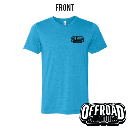 Bella Canvas Tee, Jeep Ride Dirty - Heather Aqua