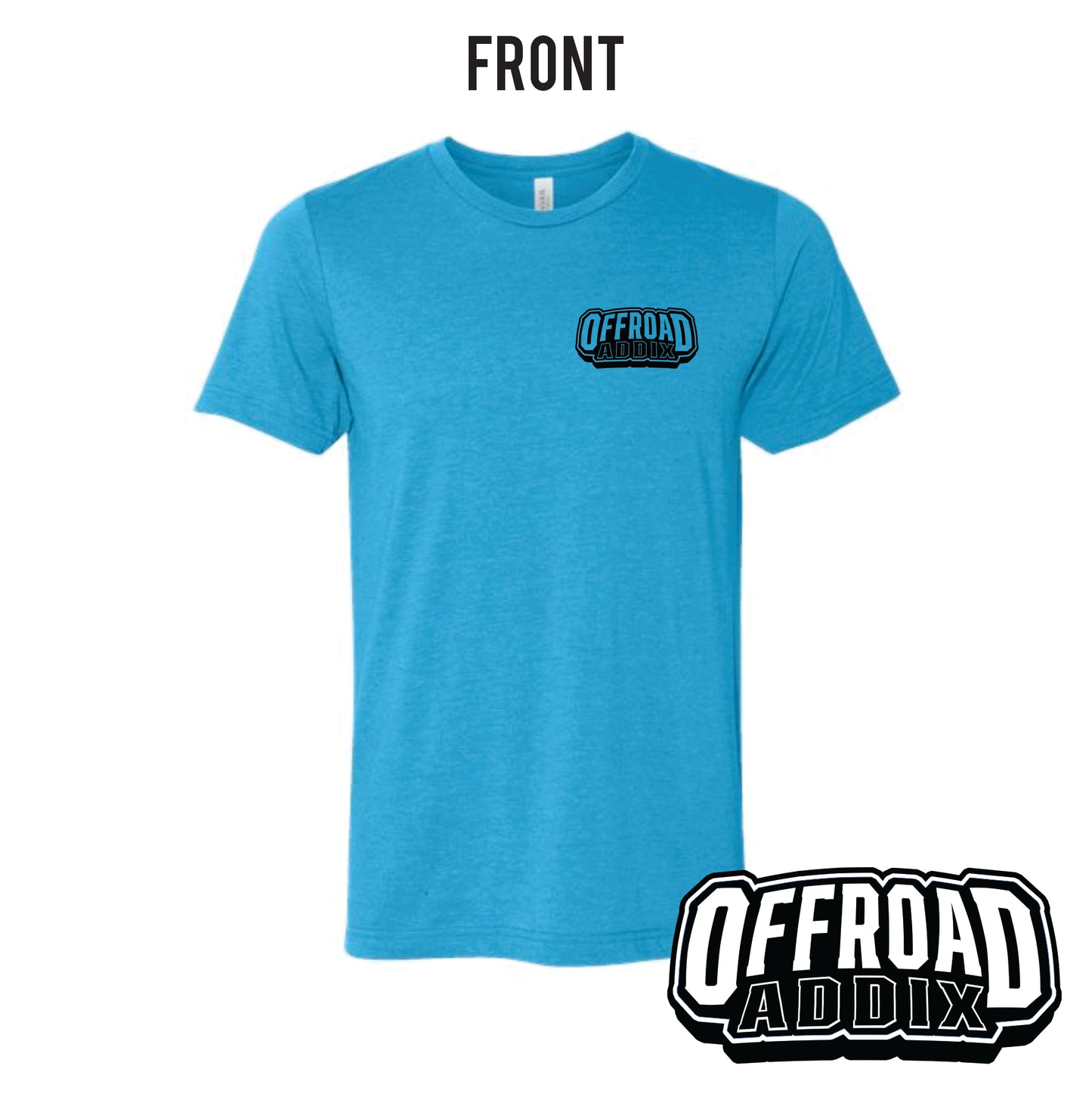 Bella Canvas Tee, OG Ride Dirty - Heather Aqua