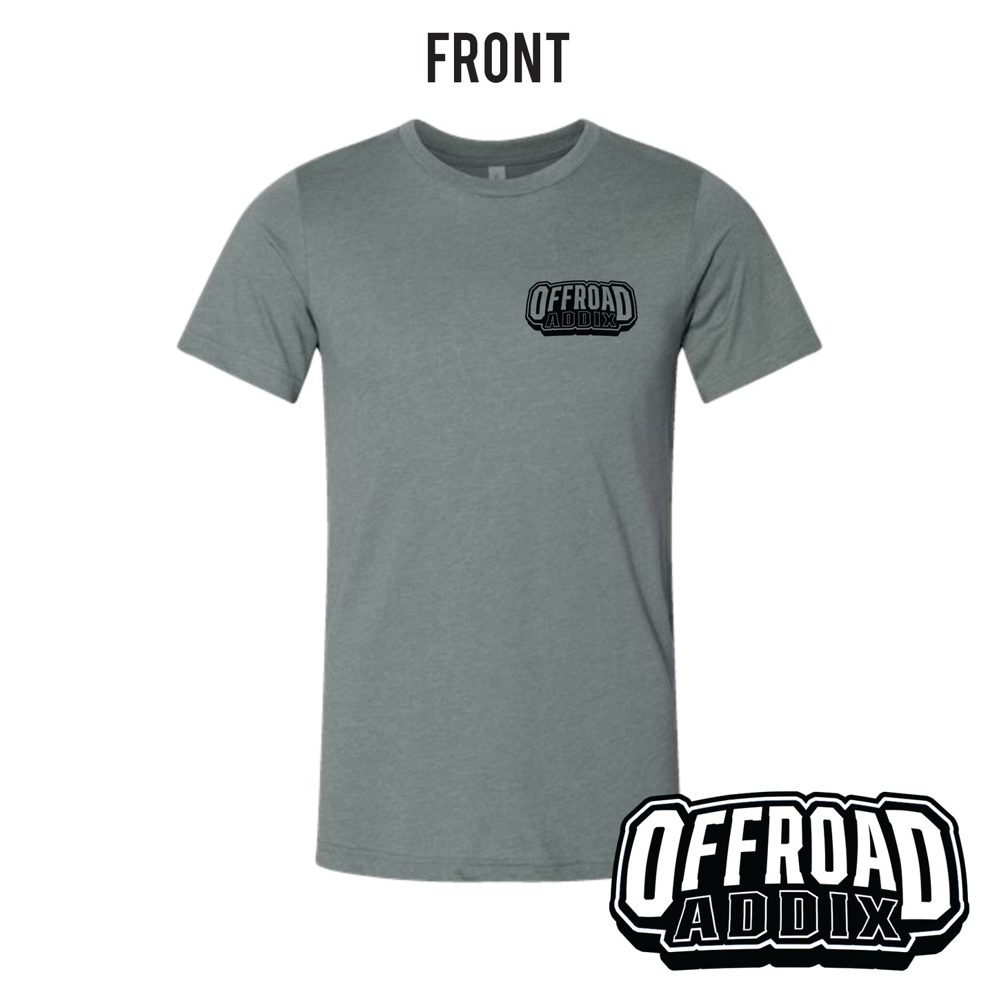 Bella Canvas Tee, OG Ride Dirty - Heather Blue Storm