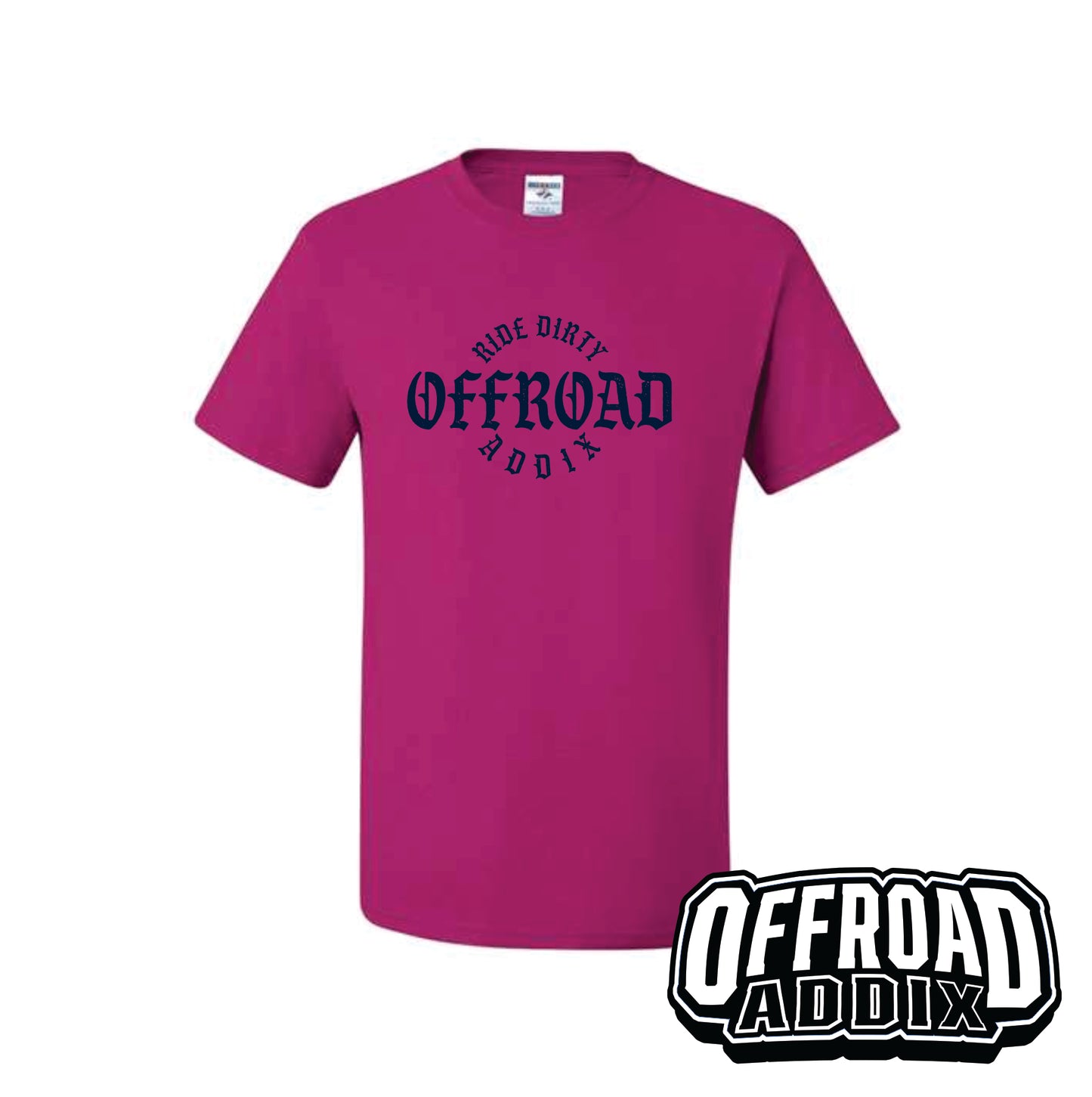 Short Sleeve Tee, Offroad Addix Cir - Cyber Pink