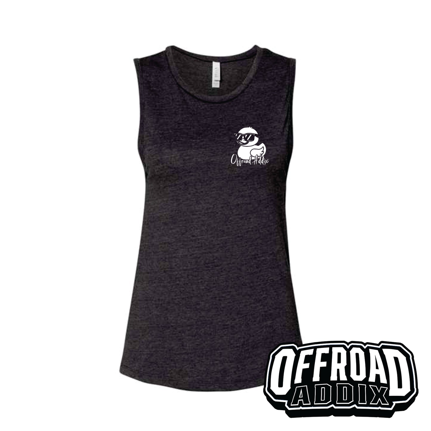 Bella Canvas Wmns Tank Top, Rubber Duck - Dark Grey Heather