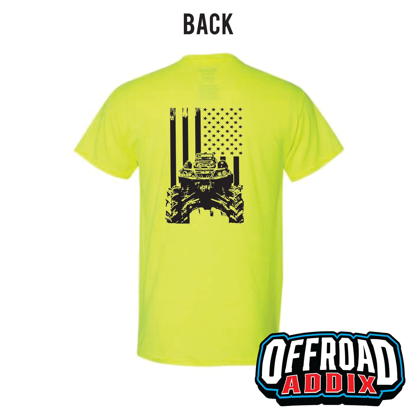 Short Sleeve Tee Flag - Safety Green