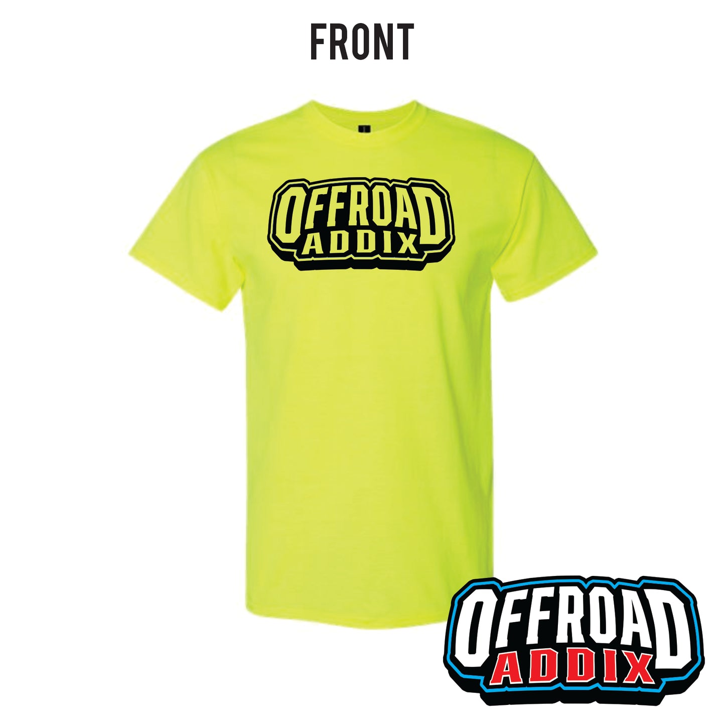 Short Sleeve Tee Flag - Safety Green