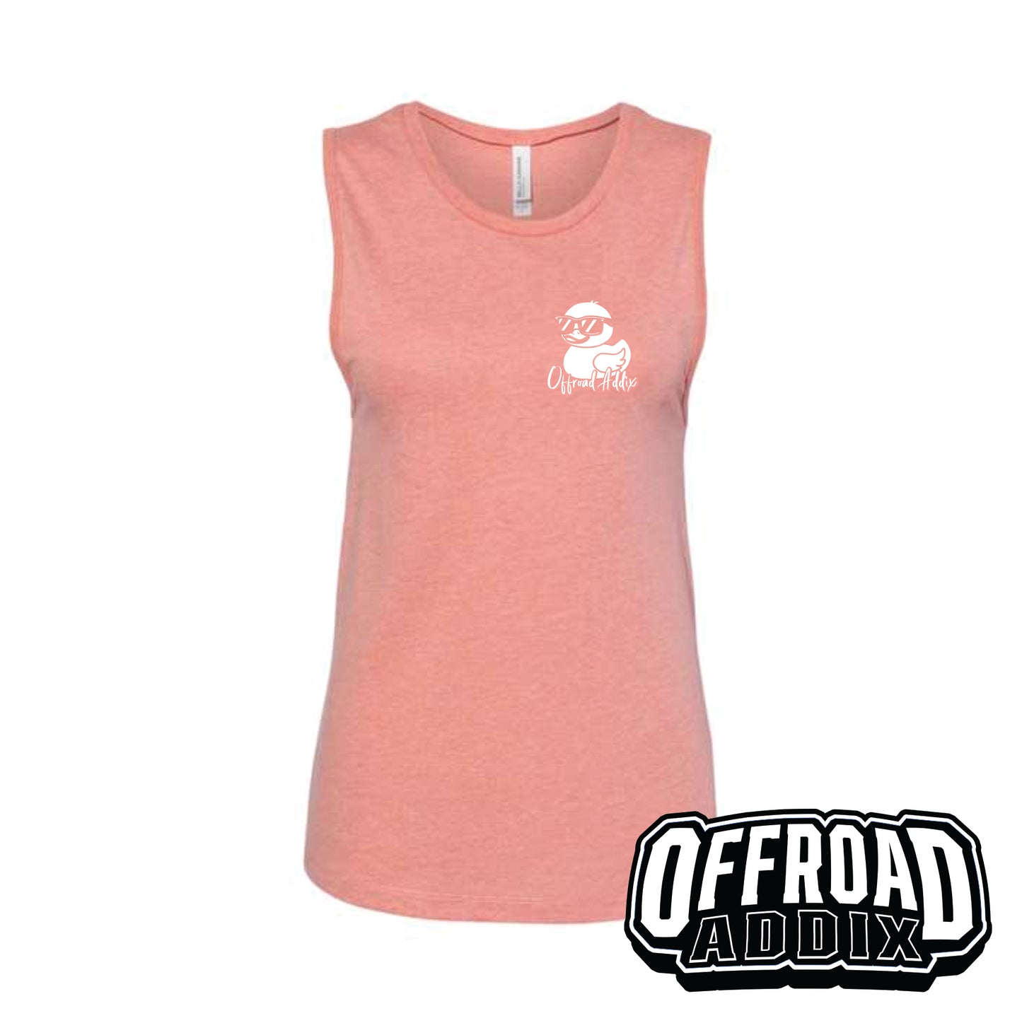 Bella Canvas Wmns Tank Top, Rubber Duck - Heather Sunset