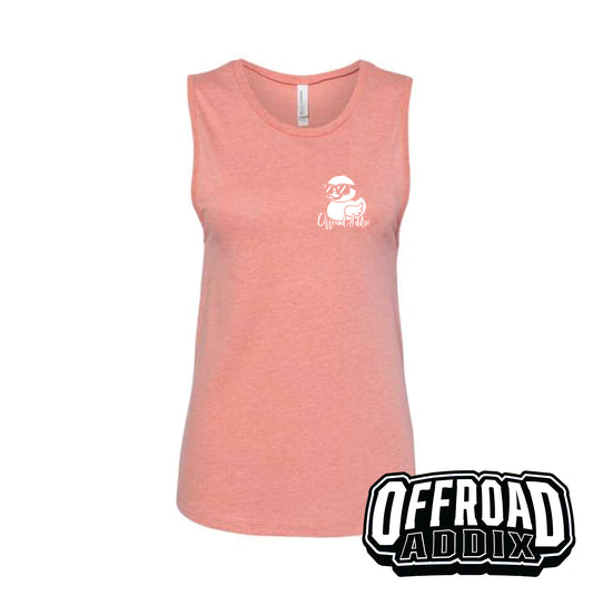 Bella Canvas Wmns Tank Top, Rubber Duck - Heather Sunset