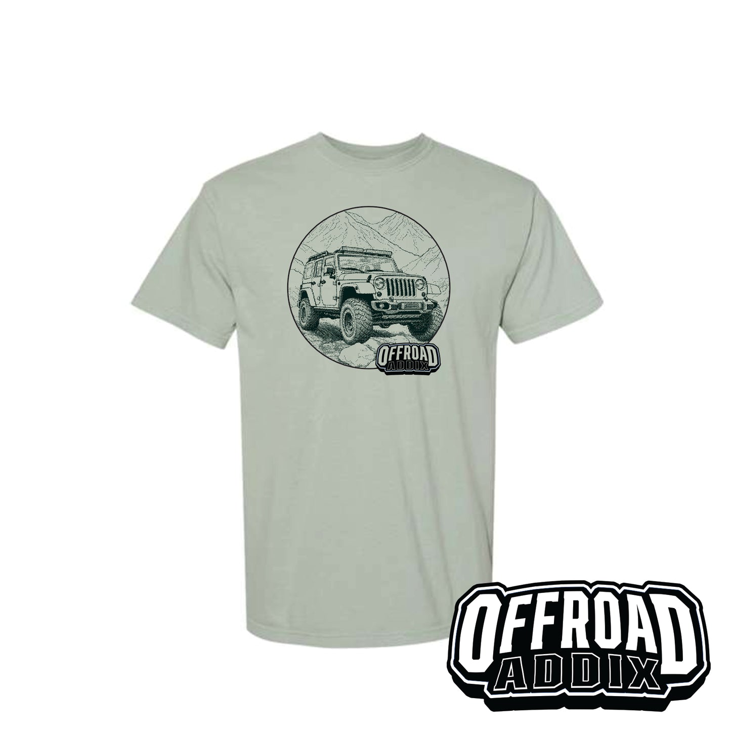 Comfort Color Tee, Jeep Circle - Bay