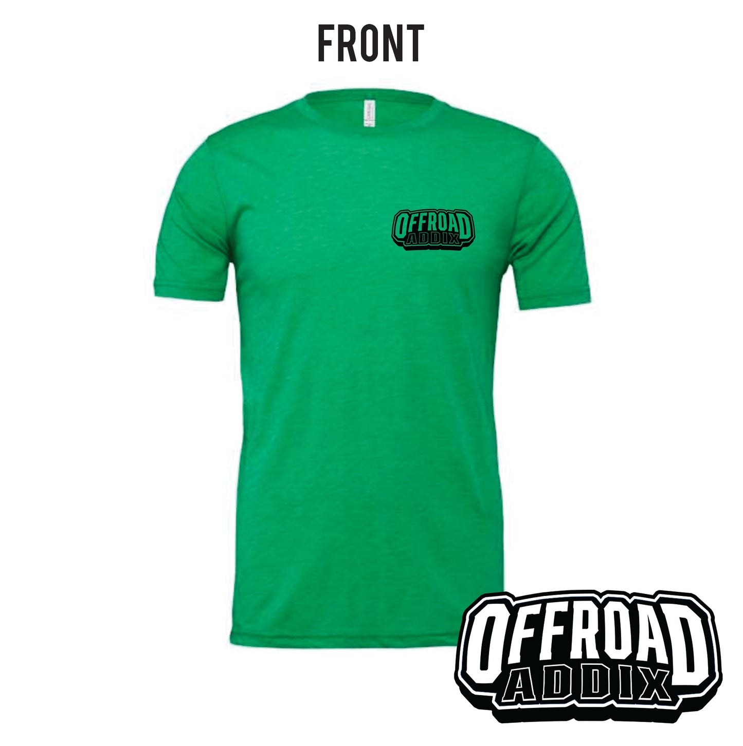 Bella Canvas Tee, OG Ride Dirty - Heather Kelly Green