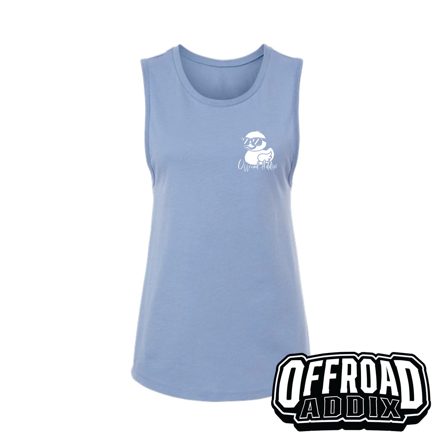 Bella Canvas Wmns Tank Top, Rubber Duck - Lavender Blue