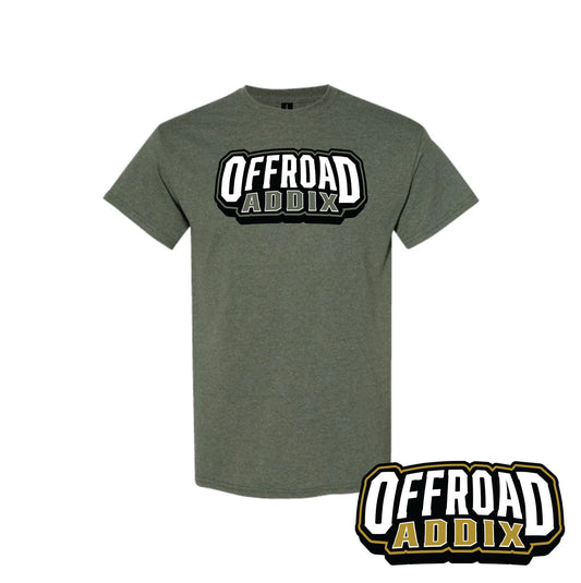 Short Sleeve Logo Tee - Heathered Military Green