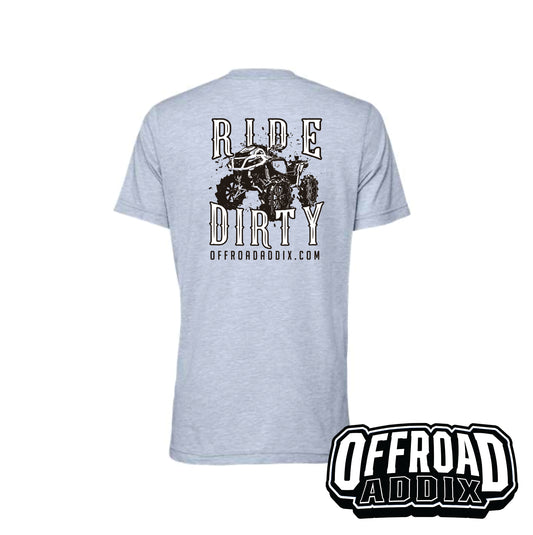 Bella Canvas Tee, OG Ride Dirty - Heather Prism Blue