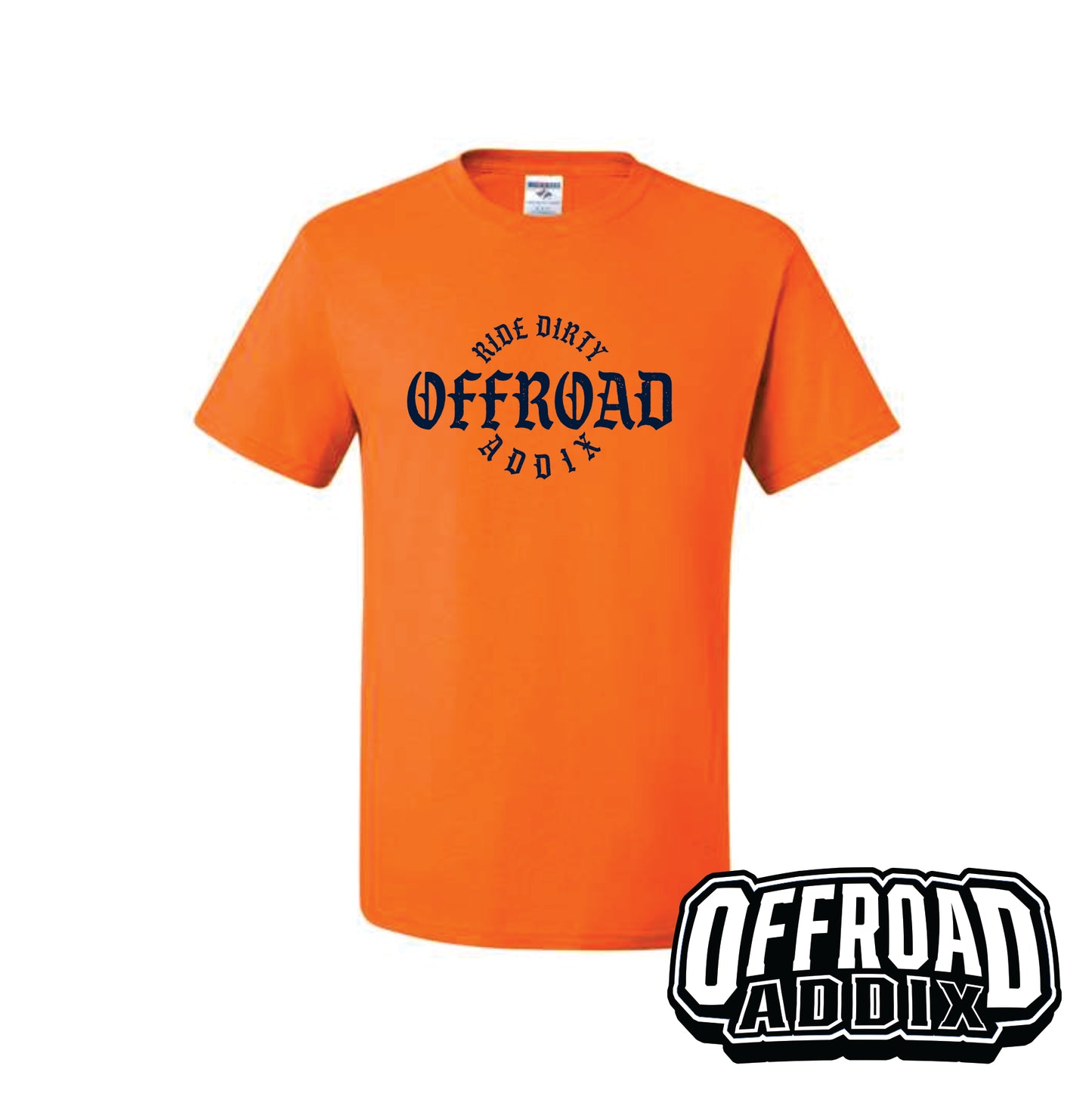 Short Sleeve Tee, Offroad Addix Cir - Safety Orange