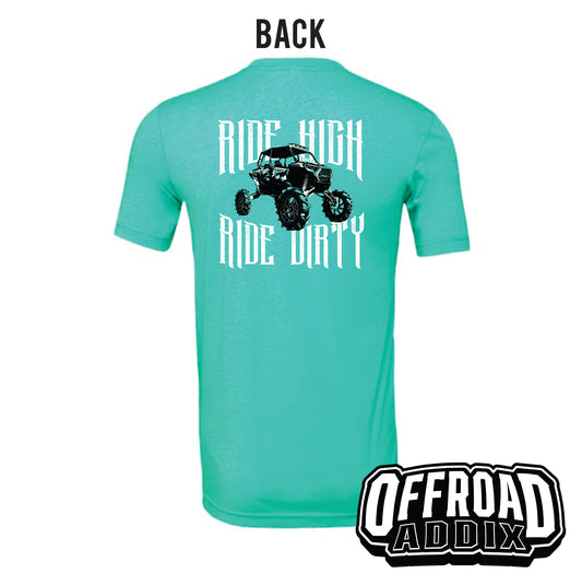 Bella Canvas Tee, Ride High - Sea Green
