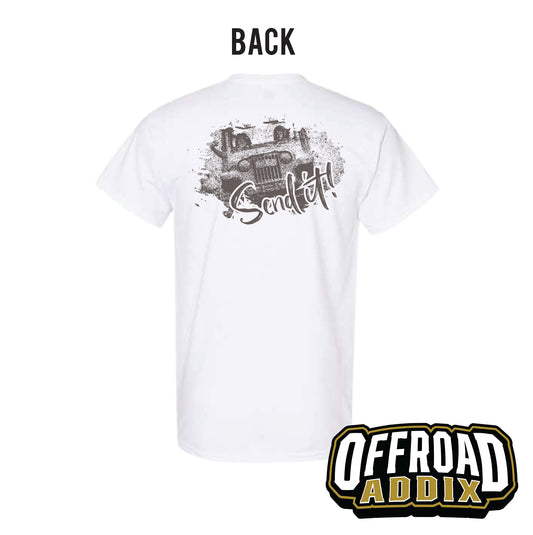 Short Sleeve Send It Tee - White
