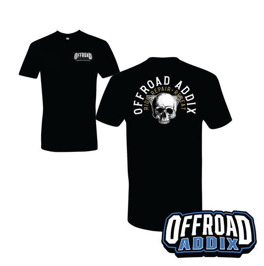 Short Sleeve Skull Tee - Black